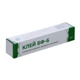 Упаковка: Клей БФ-6, 15 г, раствор спиртовой