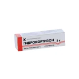 Упаковка: Гидрокортизон 0.5%, 3 г, мазь глазная отеч