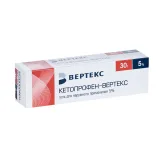 Упаковка: Кетопрофен-Вертекс 5%, 30 г, гель для наружного применения
