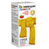 Упаковка: Граммидин детский 0.03 мг+0.1 мг/доза, 112 доз, спрей для местного применения дозированный