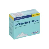 Упаковка: Эспа-Нац 600 мг, 3 г, 20 шт, порошок для приготовления раствора для приема внутрь