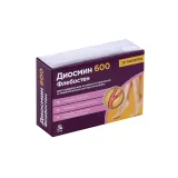 Упаковка: Диосмин 600 Флебостен, 30 шт, таблетки покрытые оболочкой