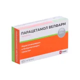 Упаковка: Парацетамол Велфарм 500 мг, 30 шт, таблетки