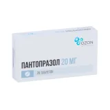 Упаковка: Пантопразол 20 мг, 28 шт, таблетки кишечнорастворимые покрытые оболочкой