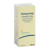 Упаковка: Нимулид 10 мг/мл, 60 мл, суспензия для приема внутрь