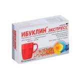 Упаковка: Ибуклин Экспресс 400 мг+325 мг, 5 г, 6 шт, порошок для приготовления раствора для приема внутрь