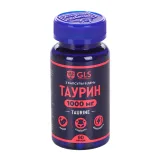 Упаковка: Таурин 1000 GLS Pharmaceuticals, 400 мг, 90 шт, капсулы