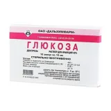 Упаковка: Глюкоза 40%, 10 мл, 10 шт, раствор для инъекций