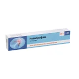 Упаковка: Кетопрофен 2.5%, 60 г, гель для наружного применения