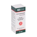 Упаковка: Клотримазол 10 мг/мл, 15 мл, раствор для наружного применения