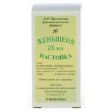 Упаковка: Женьшеня настойка, 25 мл