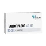 Упаковка: Пантопразол 40 мг, 28 шт, таблетки кишечнорастворимые покрытые оболочкой