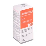 Упаковка: Димексид 25%, 100 г, раствор для наружного применения