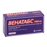 Упаковка: Венатабс 100 мг+900 мг, 30 шт, таблетки покрытые пленочной оболочкой