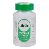 Упаковка: Таурин 1200 мг LifeOn, 90 шт, капсулы