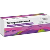 Упаковка: Троксерутин Реневал 20 мг/г, 100 г, гель для наружного применения
