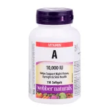 Упаковка: Витамин А 10000 МЕ Webber Naturals, 200 мг, 110 шт, капсулы