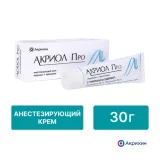 Упаковка: Акриол Про 25 мг/г+25 мг/г, 30 г, крем для местного и наружного применения