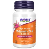 Упаковка: Витамин Д3, 2000 ME NOW High Potency Vitamin D3, 240 капсул