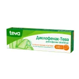 Упаковка: Диклофенак-Тева гель 1% 100г