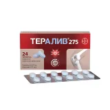 Упаковка: Тералив 275 таблетки покрытые пленочной оболочкой №24