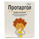 Упаковка: Протаргол порошок для приготовления раствора 200мг