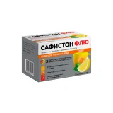 Упаковка: сафистон флю 0,5+0,025+0,2 n10 пакет пор для раствора для приема внутрь со вкусом лимона и меда