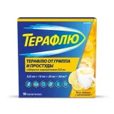 Упаковка: Терафлю от гриппа и простуды порошок для приготовления раствора №10
