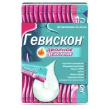 Упаковка: Гевискон Двойное Действие мята суспензия для приема внутрь 10мл №12