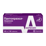 Упаковка: Пантопразол-Акрихин таб п/о 40мг №30