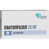 Упаковка: Пантопразол таб п/о 20мг №28