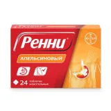Упаковка: Ренни таб. жев. апельсин №24