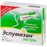 Упаковка: Эспумизан Экстра гран. саше 125мг №14