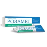 Упаковка: Розамет крем 1% 25г