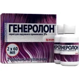 Упаковка: Генеролон р-р наруж. 2% 60мл №2