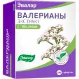 Упаковка: Валериана экстракт с глицином Эвалар таб. №300