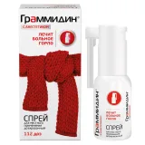 Упаковка: Граммидин с Анестетиком спрей 112доз №1