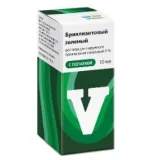 Упаковка: Бриллиантовый зеленый 1% 10мл с лопат. Реневал
