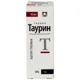 Упаковка: Таурин капли гл. 4% 10мл фл-кап