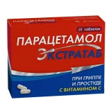 Упаковка: Парацетамол Экстратаб таб. 500мг+150мг №20