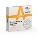 Упаковка: Клотримазол-Акрихин таб.ваг.100мг №6