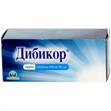 Упаковка: Дибикор таб. 500мг №60