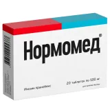 Упаковка: Нормомед таб. 500мг №20