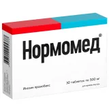 Упаковка: Нормомед таб. 500мг №30