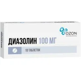 Упаковка: Диазолин 100мг таб. №10