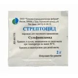 Упаковка: Стрептоцид пор. наружн. с дозатором 10г