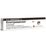 Упаковка: Клотримазол 1%, крем для наружного применения 20 г, 1 шт.