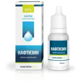 Упаковка: Нафтизин, капли назальные 0.1%, 15 мл (Лекко)