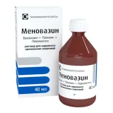 Упаковка: Меновазин, раствор для наружного применения спиртовой флакон 40 мл, 1 шт.