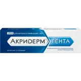 Упаковка: Акридерм Гента, крем 0.05%+0.1%, 15 г